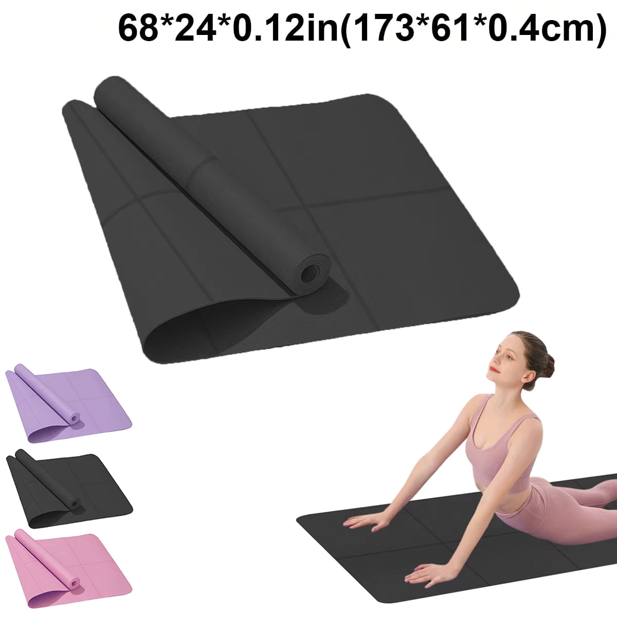 EVA Yoga Mat 4mm – Non-Slip Fitness & Pilates Exercise Mat