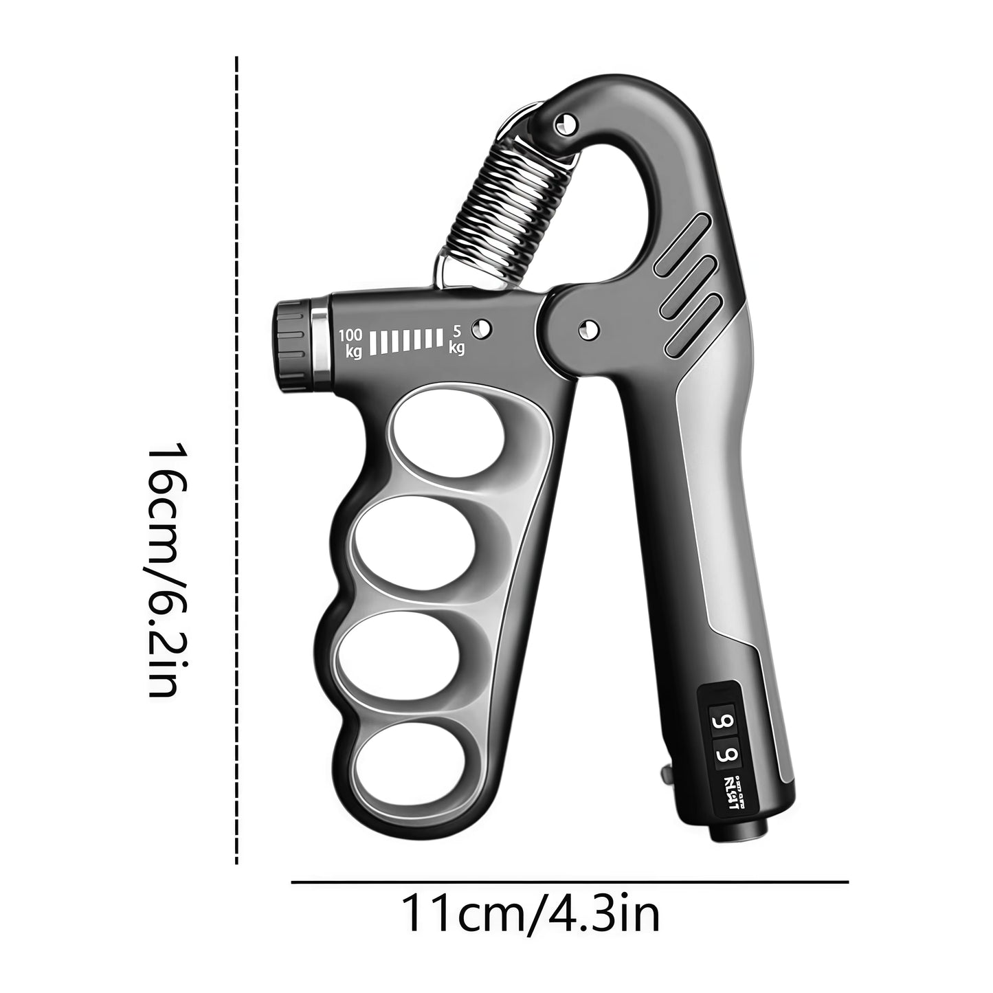 Adjustable Hand Gripper 5–100KG – Wrist & Forearm Strength Trainer