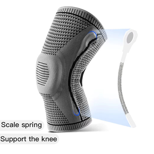 Silicone Knee Support Brace – Compression Patella Strap for Sports & Running