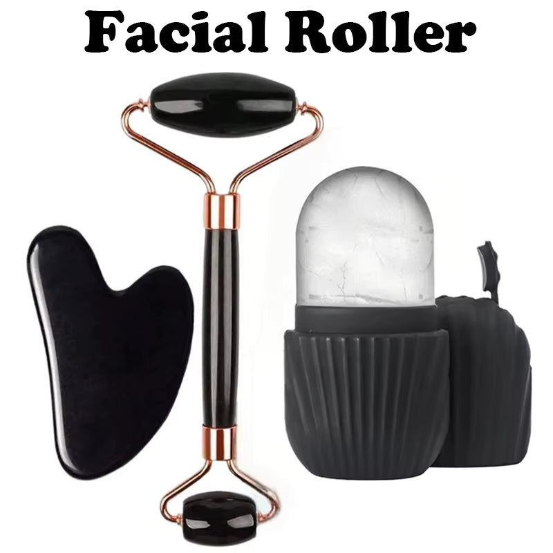 Ice Face Roller & Gua Sha Set – Facial Massage & Skin Care Tool