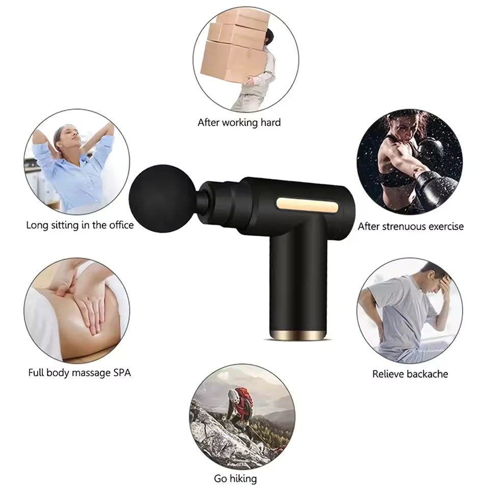 Mini Fascia Massage Gun – Portable Deep Tissue Muscle Massager