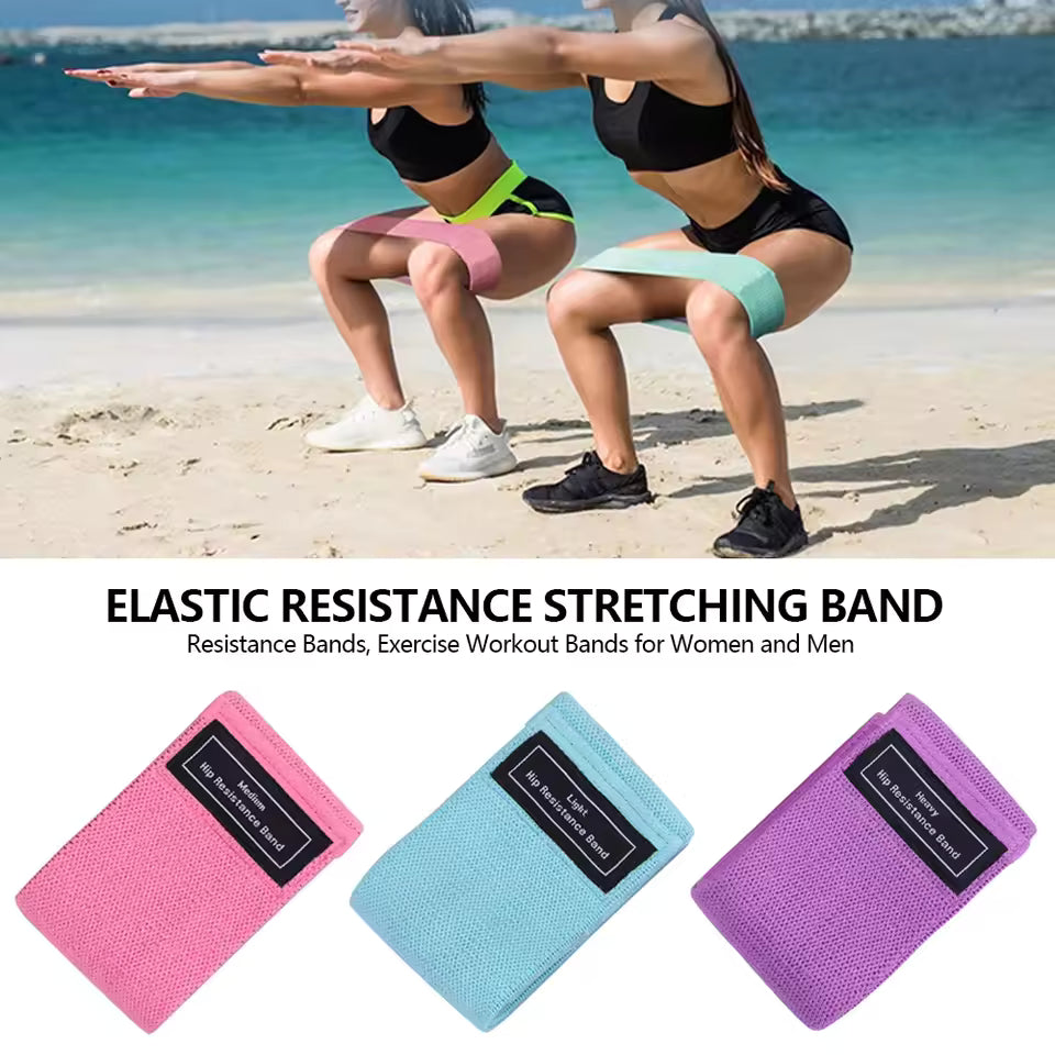 Non-Slip Fabric Booty Bands – Resistance Bands for Legs & Glute Workouts