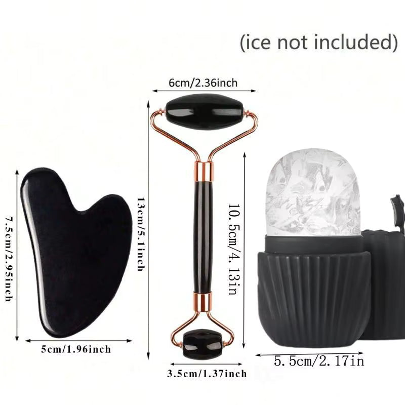 Ice Face Roller & Gua Sha Set – Facial Massage & Skin Care Tool