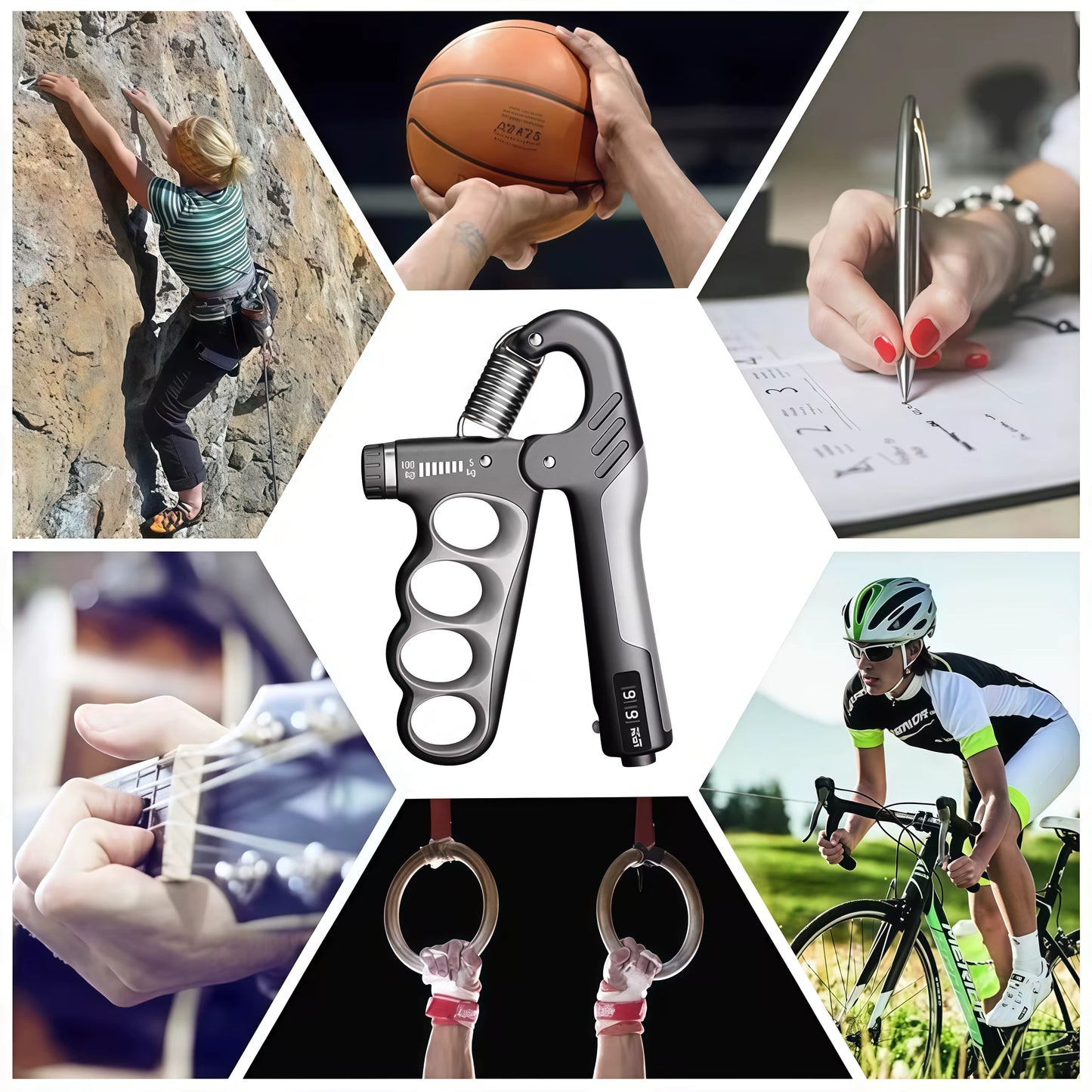 Adjustable Hand Gripper 5–100KG – Wrist & Forearm Strength Trainer