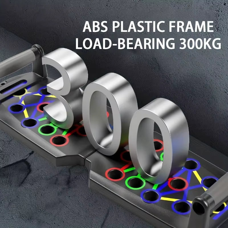 Portable Foldable Push-Up Board Set – Multifunctional Home Fitness Training System