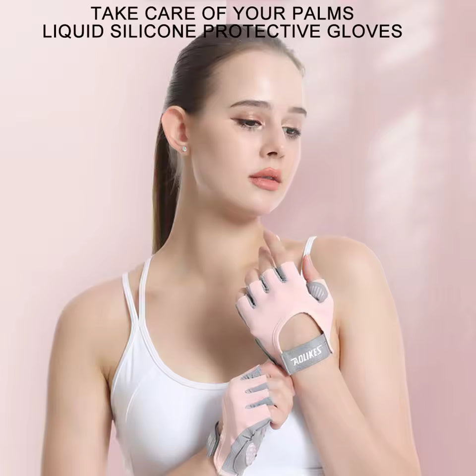 Breathable Fitness & Cycling Gloves – Anti-Slip Gym Training Gloves