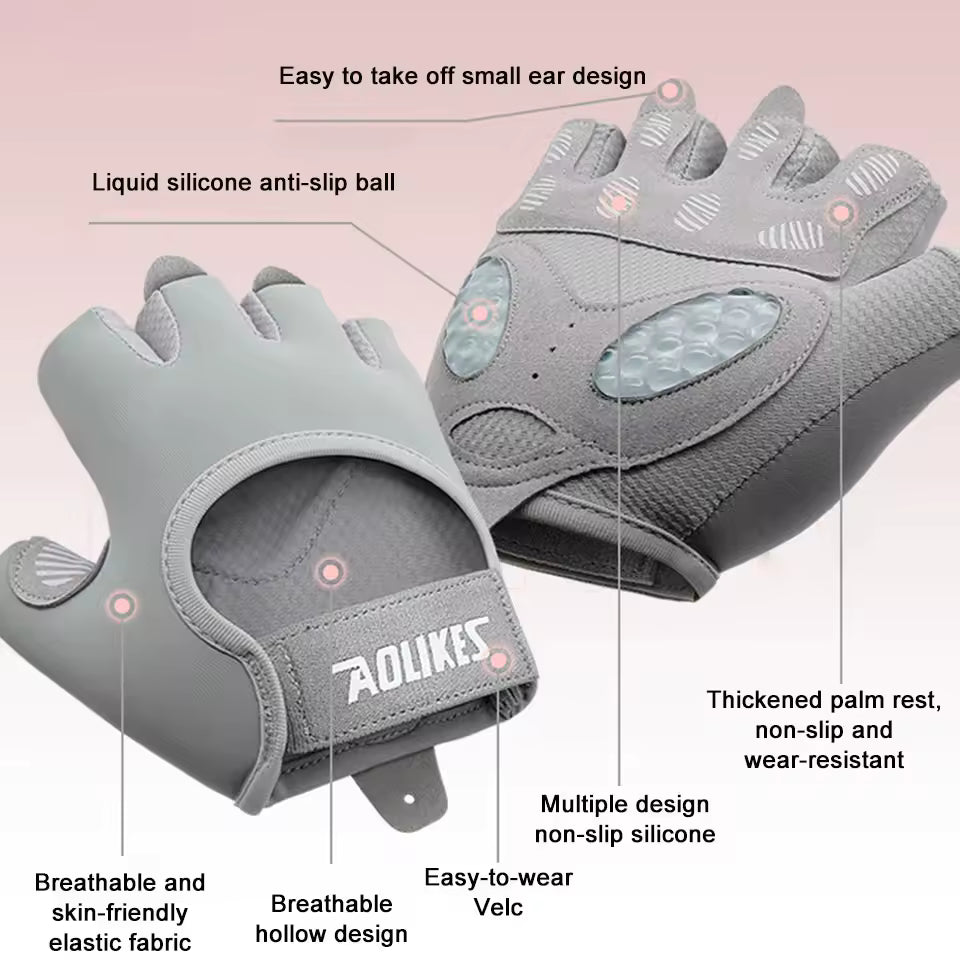 Breathable Fitness & Cycling Gloves – Anti-Slip Gym Training Gloves