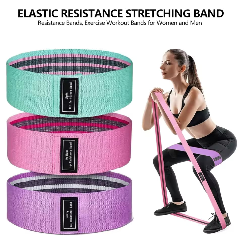 Non-Slip Fabric Booty Bands – Resistance Bands for Legs & Glute Workouts