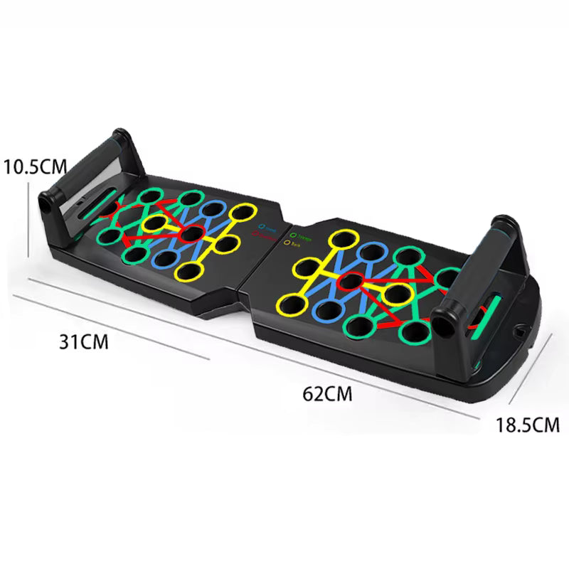 Portable Foldable Push-Up Board Set – Multifunctional Home Fitness Training System